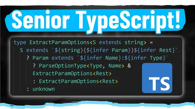 آموزش TypeScript پیشرفته در 25 دقیقه (infer, extends, ternaries)