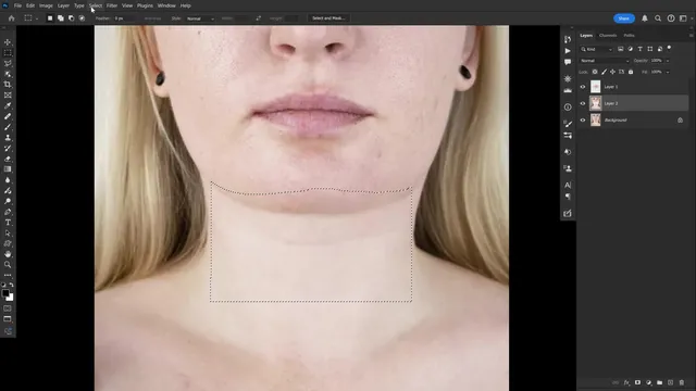 آموزش حذف غبغب با فتوشاپ